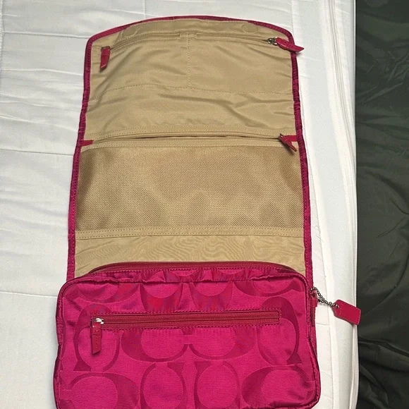 Coach Fuchsia Cosmetic Bag - Picture 2 of 7